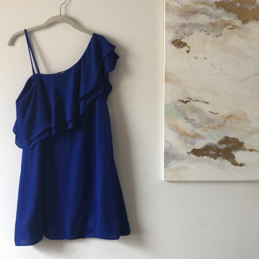 Royal Blue Flowy Impeccable Pig Boutique Dress NWT